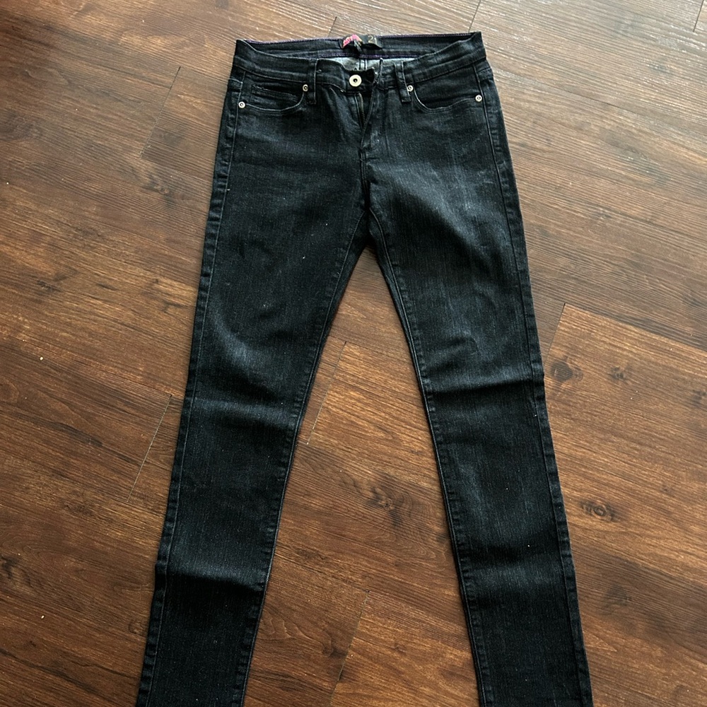 Size 27 straight leg black jeans